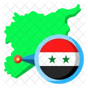 Syria Asia Map Icon