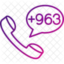 Syria Dial Code  Icon