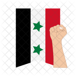 Free Syria Flag Flag Icon - Download in Colored Outline Style