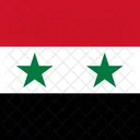 Syrian Arab Republic Flag Country Icon