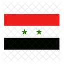 Syrien Flagge Land Symbol