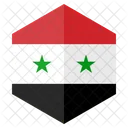 Syrien Flagge Land Symbol