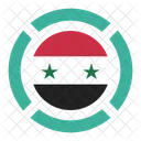 Syrien Flagge Symbol