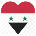 Syrien Flagge Land Symbol