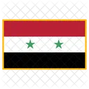 Syrien Flagge Land Symbol