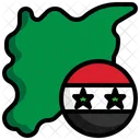 Syrien Flagge Syrien Nation Symbol