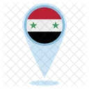 Syrien Standort  Symbol