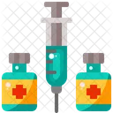 Medical Syringe Vaccine Icon