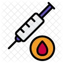 Syringe Injection Blood Drop Icon
