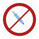 Syringe Ban Ban Syringe Icon