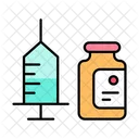 Syringe Disposable Vaccine Health Icon