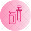 Syringe Plastic Surgery Injection Needle Medication Vaccine Shot Medical Healthcare Needle Injection Icon