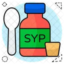 Syrup Liquid Medicine Medicine Bottle Icon