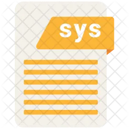 Sys-Datei  Symbol