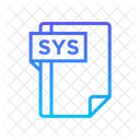 Sys Datei Sys Dateien Und Ordner Symbol