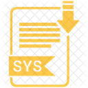 Sys File Format Icon