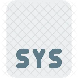 Sys File  Icon