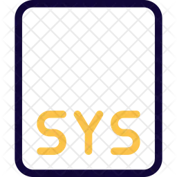 Sys File  Icon