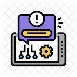 Software System Icon - Download in Colored Outline Style