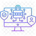 Cyber Crimes Cyber Security System Authentication Icon