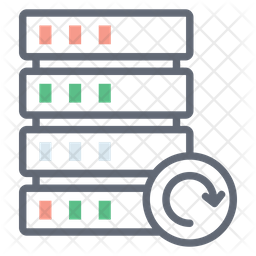 System Backup Icon - Download in Colored Outline Style
