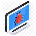 System Bug Infected System Cybercrime Icon