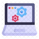 Laptop Setting System Development System Configuration Icon