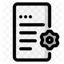 Document Gear System Icon