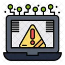 Verbindung Kriminalitat Cyber Icon