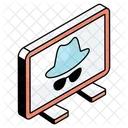 System Hacker Cyber Terrorist Cybercrime Icon