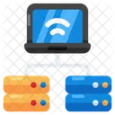 System Hosting Laptop Hosting System Network Icon