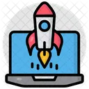 System Launch Laptop Launch System Startup Icon