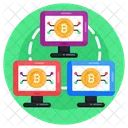 Computer Network System Network Bitcoin Network Icon