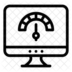 System Performance Icon - Download in Line Style