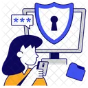 System Security System Protection Secure System Icon