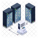 Storage Servers Dataserver Network Data Display Icon