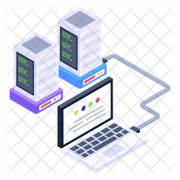 System Storage Icon - Download in Isometric Style