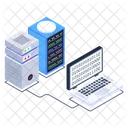 Shared Hosting System Storage System Data Icon