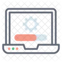Systemeinstellung Laptop Reparatur Systemkonfiguration Symbol