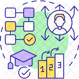 Systematic Learning Process Icon - Free Download School & Education ...