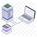 Systemserver Systemdaten Datenanzeige Icon