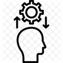 Systemdenken Zahnrad Kopf Symbol