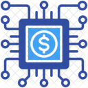 Systeme Financier Argent Technologie Icône