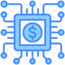 Systeme Financier Argent Technologie Icône
