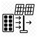 Systeme Solaire Panneau Solaire Reseau De Panneaux Ícone