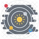 Solaire Systeme Espace Icône