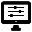 Systemeinstellungen Lautstarke Equalizer Option Symbol