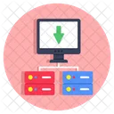 Systeminstallation Systemspeicher Datendownload Symbol