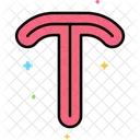 T T Letter Alphabet Icon