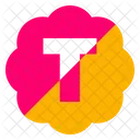 T Alphabet Letter Icon